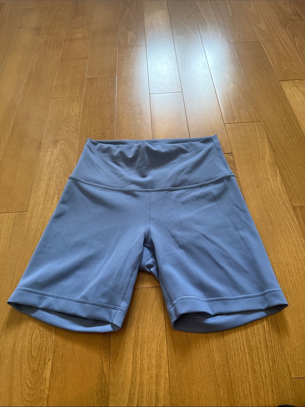 Lululemon High-Rise Performance Women’s Shorts — Dusty Blue